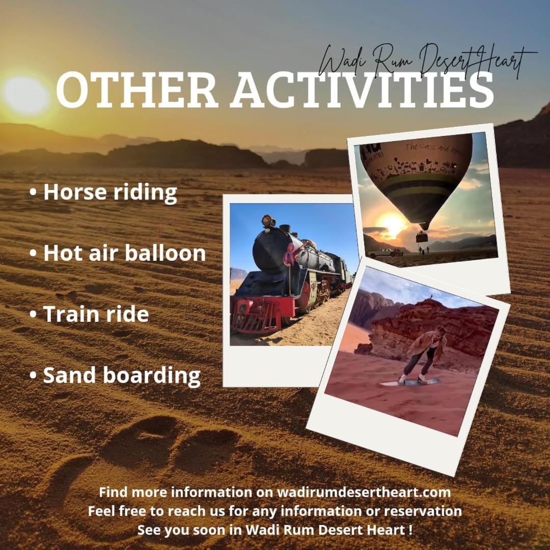Wadi Rum Desert Heart Camp Eksteriør bilde